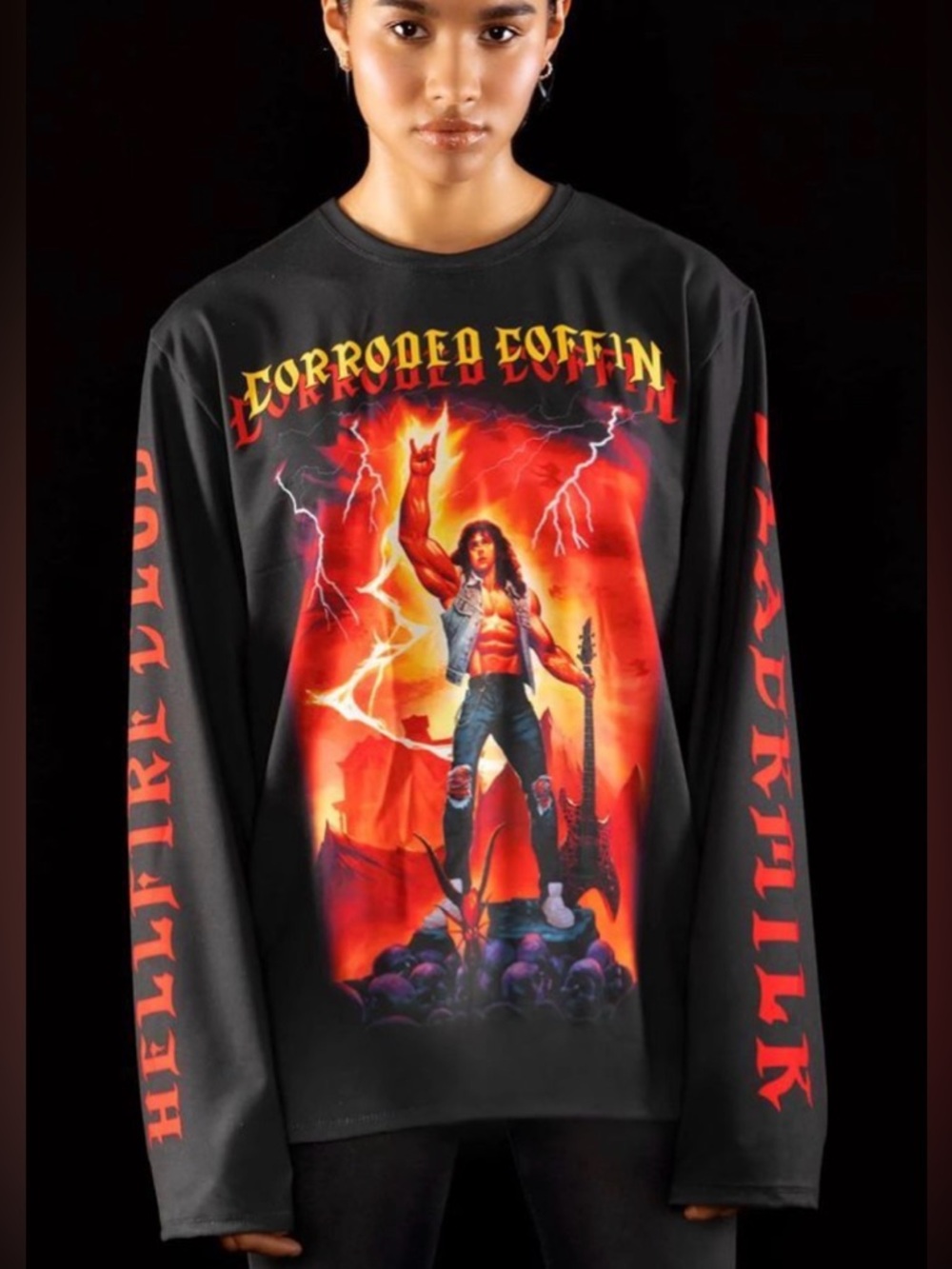 Blackmilk X Stranger Things: Corroded Coffin LS Oversized BFT